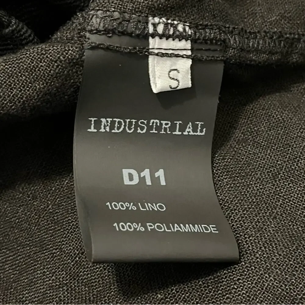 Industrial Euro Linen Hook & Eye Long Flowy Top - Picture 7 of 9